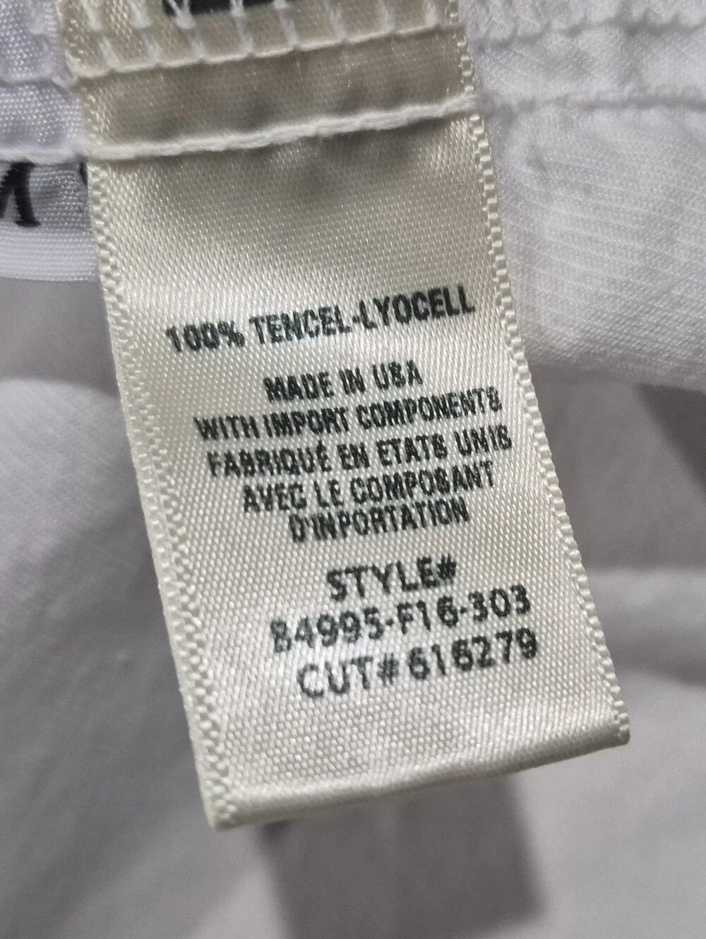 Bella Dahl White Wrinkle Free Button Up Peasant Blouse Size M